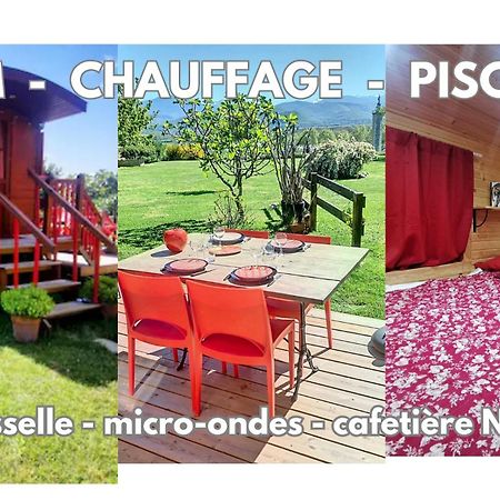 Gasthaus La Roulotte Du Cagire - 4 Pers - Pyrenees Villeneuve-de-Rivière Exterior foto