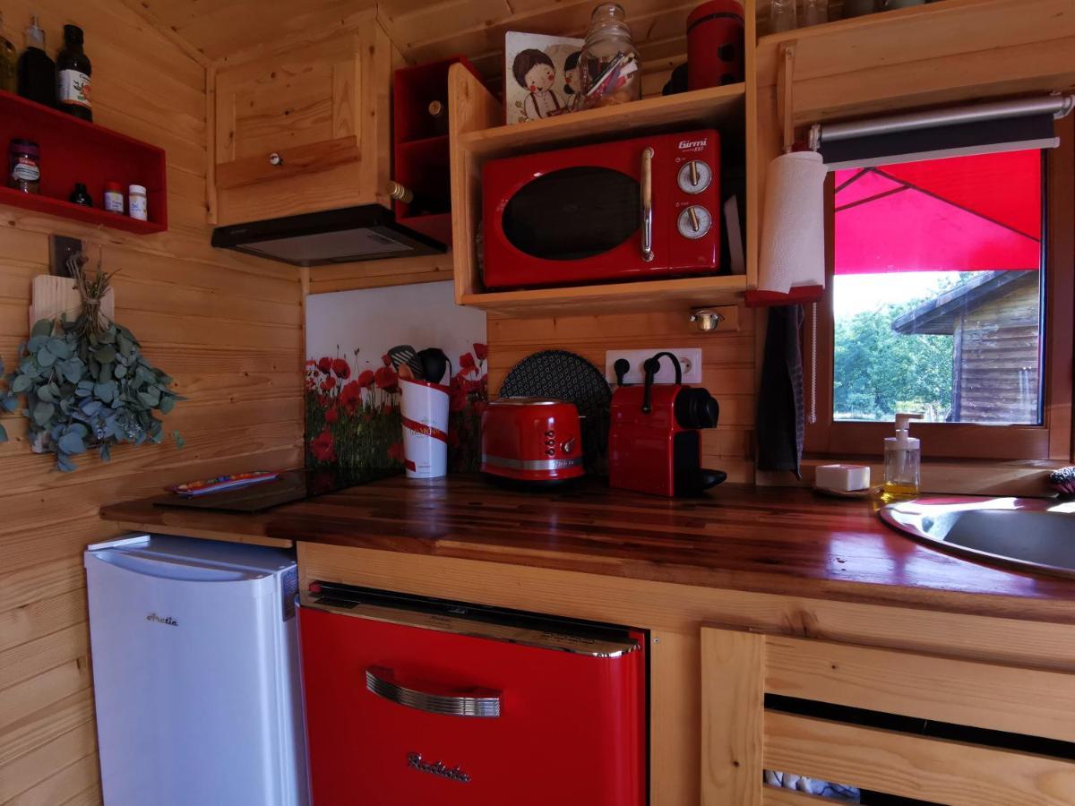 Gasthaus La Roulotte Du Cagire - 4 Pers - Pyrenees Villeneuve-de-Rivière Exterior foto